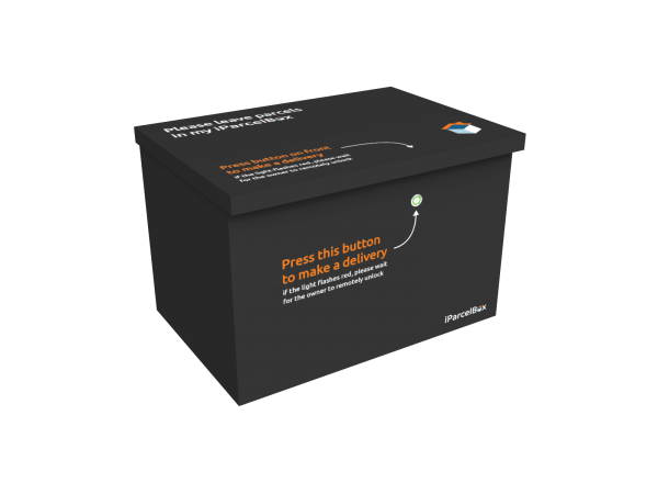 iParcelBox large parcel delivery box is the award-winning smart parcel drop box that you monitor and control with your smartphone