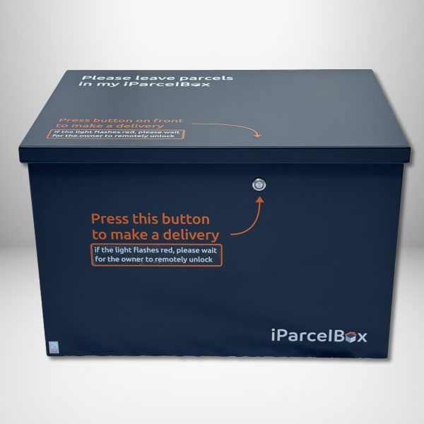 iParcelBox large parcel delivery box is the award-winning smart parcel drop box that you monitor and control with your smartphone