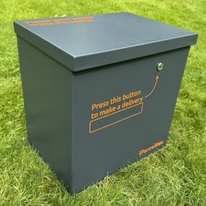 Photo of iParcelBox Medium, launched in May 2024 as the smallest iParcelBox model in the range. Still having a capacity of 27 litres, double that of competitor products at a similar size and price range, making the award-winning iParcelBox technology available to a wider customer base at an even more competitive price.