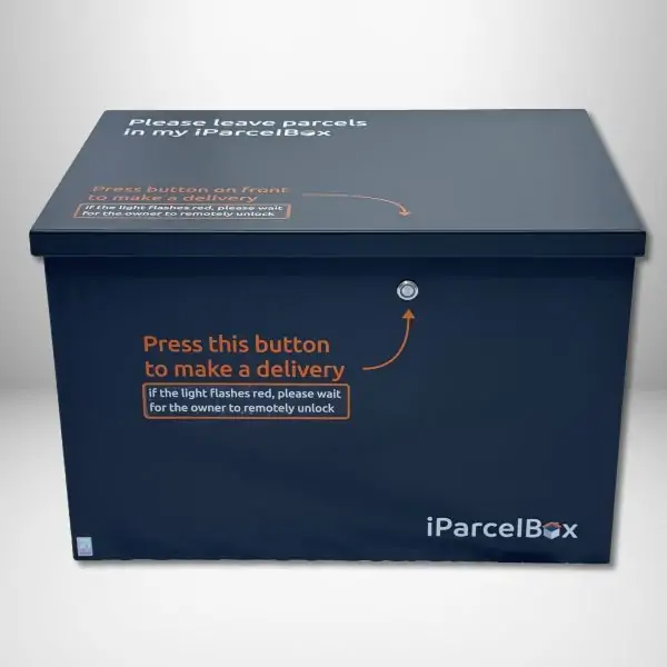 iParcelBox large parcel delivery box is the award-winning smart parcel drop box that you monitor and control with your smartphone